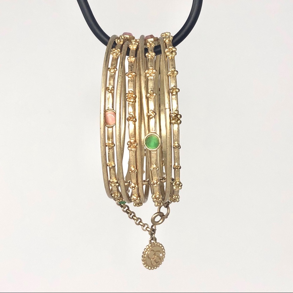 Jessica Simpson Gold Bangle Bracelet Set